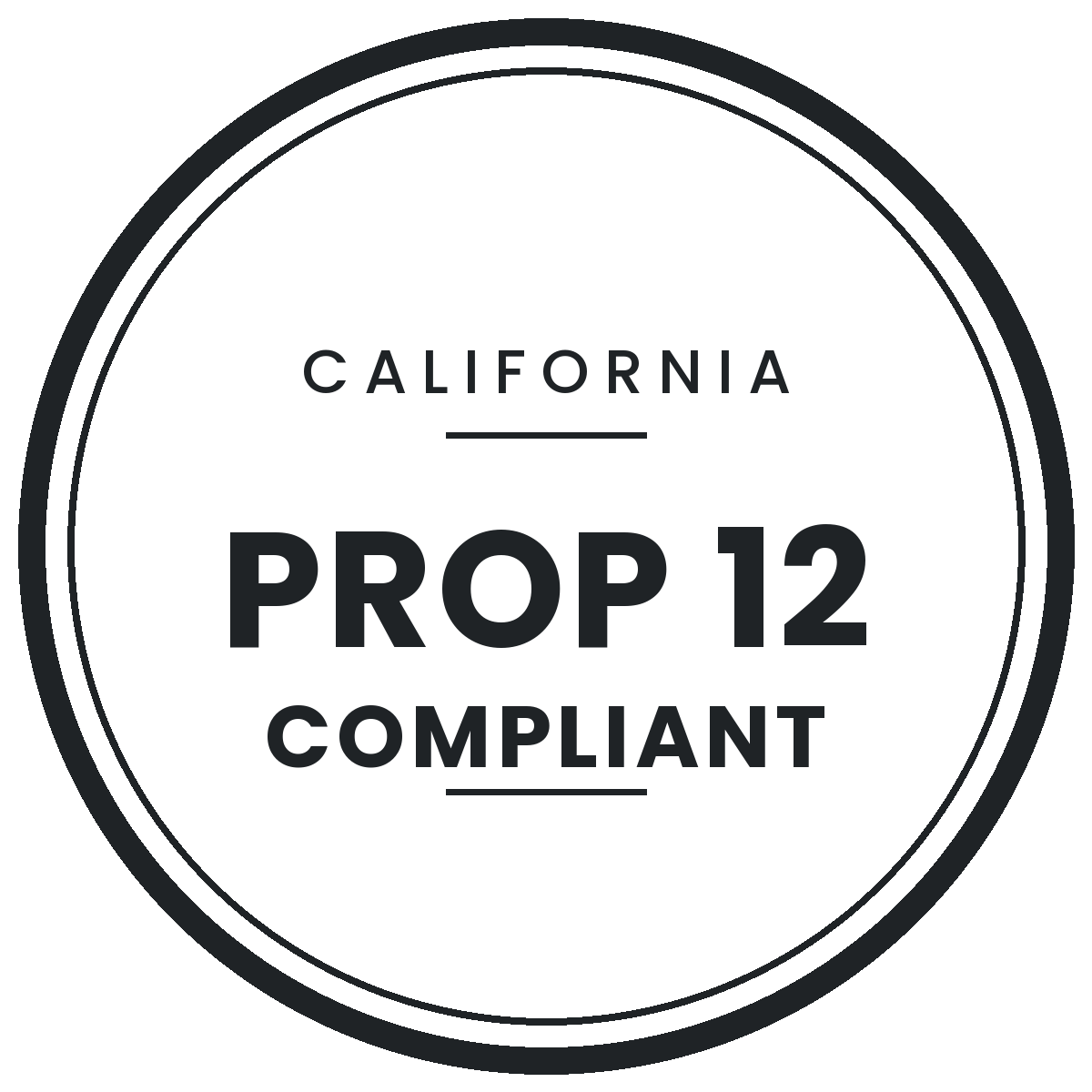Prop 12 compliant
